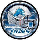 NFL 12.75" Round Clock - Detroit Lions