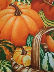 Pumpkin Gourd Fall Autumn Thanksgiving Timeless Treasures Fabric Yard