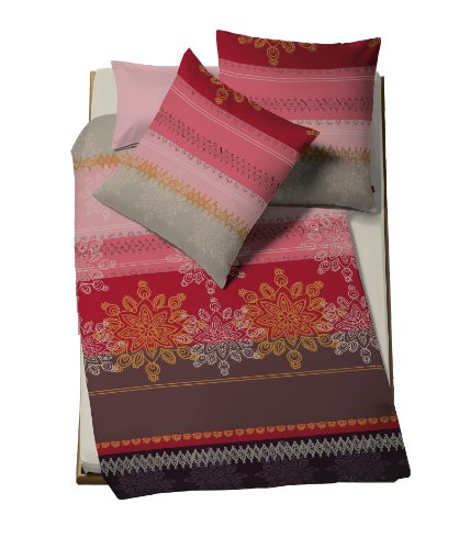 fleuresse acapulco 102402/14 Mako-Satin-Bettw&auml;sche 135 x 200 + 80 x 80 cm Preisvergleich