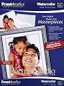 Printworks Portrait Studio Collection Specialty Photo Paper, Watercolor, 8.5 x 11, 14 mil Thickness, 5 Sheets/Pack - 00649