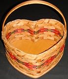 Large Heart Sweetheart Basket with Handle. Measures 9.5