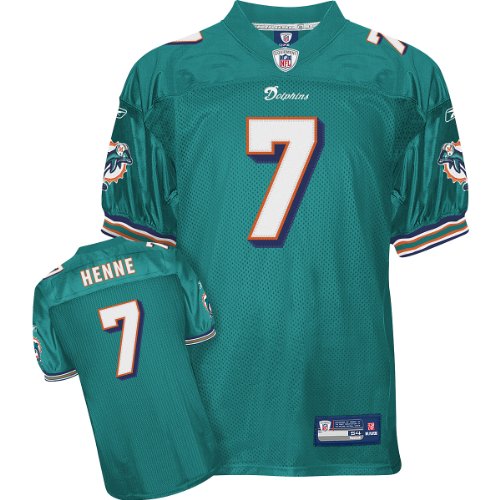 Reebok Miami Dolphins Chad Henne Authentic Jersey Size 50
