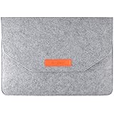 Swees&reg; 12 Inch Apple New Macbook Ultrabook Wool Felt Carrying Laptop Notebook Sleeve Bag for 12" Apple New Macbook with Retina , Gray
