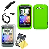 Cbus Wireless Green Silicone Case / Skin / Cover, LCD Screen Protector / Gu ....