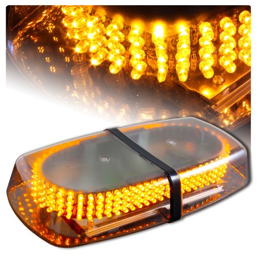 Amber Emergency Hazard Warning LED Mini Bar Strobe Light w