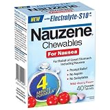 Nauzene Upset Stomach Relief for Nausea, Wild Cherry Flavor, 40 Chewable Tablets (Pack of 3)