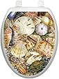Toilet Tattoos TT-1077-O Tidal Treasures Seashells, Elongated