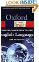Concise Oxford Companion to the English Language (Oxford Paperback Reference)