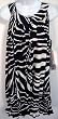 Norma Kamali Everlast Corset Front Zebra Dress