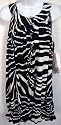 Norma Kamali Everlast Corset Front Zebra Dress
