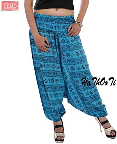 Hathooti - Indian Hippie Yoga Trouser Soft Comfortable Pants unisex