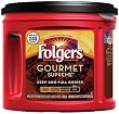 Folgers Gourmet Supreme Ground Coffee, 27.8-Ounce Packages (Pack of 3)