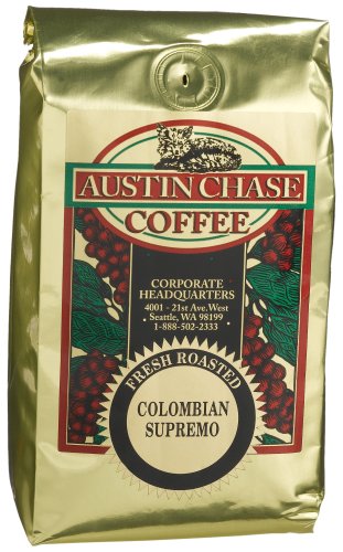 Austin Chase Coffee Company Colombia Supremo Ground, 12-Ounce Bags (Pack of 3) by Colombia Supremo Coffees