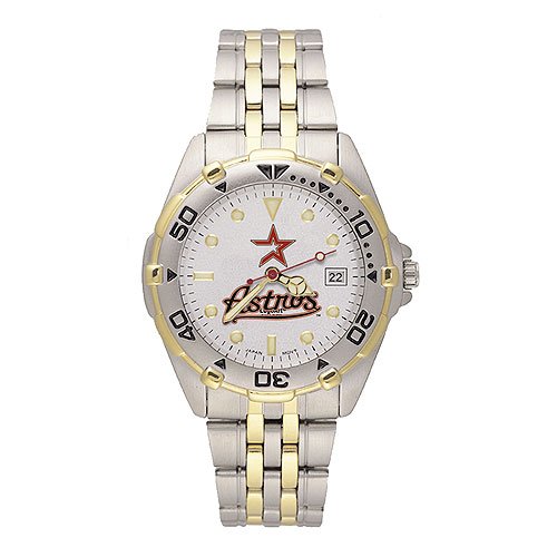 Houston Astros MLB All Star Watch with Stainless Steel Band - Men's