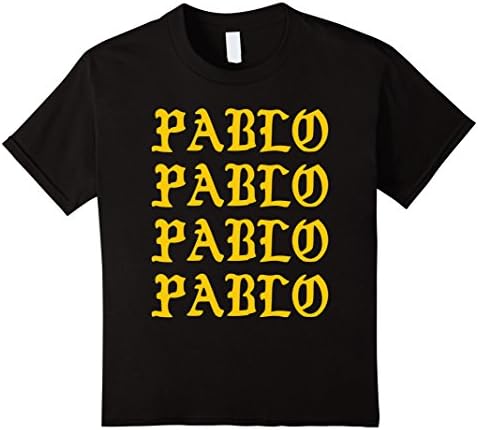 Kids Pablo Life Tshirts for All 10 Black