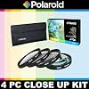 Polaroid Optics 4 Piece Close Up Filter Set (+1, +2, +4, +10) For The Sony Alpha DSLR A100, A200, A230, A290, A300, A330, SLT-A33, A350, A380, A390, A450, A500, A560, SLT-A55, A550, A700, A850, A900 & Minolta Maxxum Digital SLR Cameras Which Have Any Of These (18-70mm, 18-55mm, 75-300mm, 55-200mm, 35mm f/1.8, 85mm f/2.8, 50mm, 100mm) Sony Lenses
