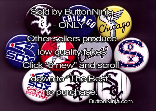 Set of 10 Chicago White Sox Pins 1.25