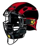 Wilson Youth 2-Tone EZ Gear Catcher's Mask (Scarlet/Black)