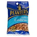 Planters Cashews, Salted, 3-Ounce Bags (Pack of 12)