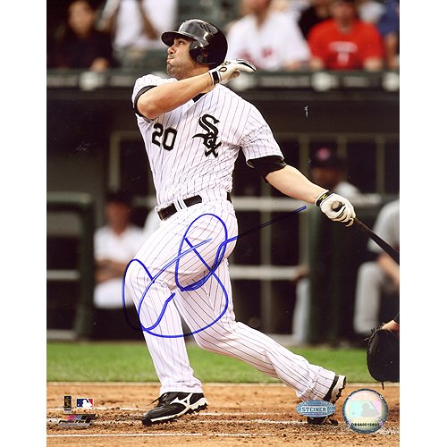 Steiner Sports MLB Carlos Quentin 2008 Home Batting Vs Twins Autographed 8-by-10-Inch Photograph