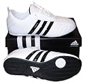 Adidas Ultra 3 Leather Martial Arts Trainers White / Black Stripes / Black Sole