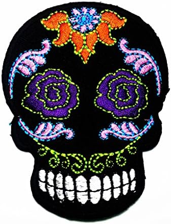 Ugar Skull Hippie Punk Rock Lady Raider Biker Patch Sew on Iron on Embroidered Applique Collection By Pbear Shop