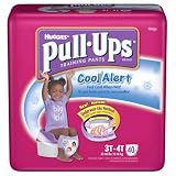 Huggies Pull-Ups Training Pants with Cool Alert Wetness Liner, Girls, 3T-4T, 40-Count