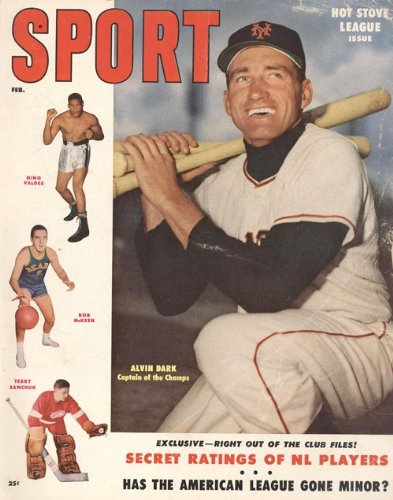 Sport Magazine - Alvin Dark, New York Giants - February 1955