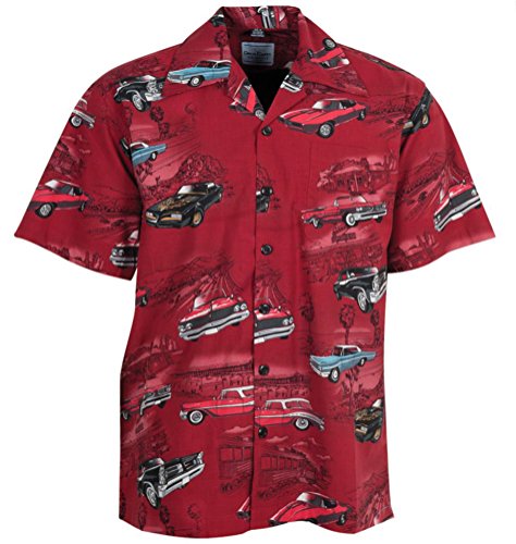Pontiac Firebird GTO Classic Cars Hawaiian Camp Shirt by David Carey
