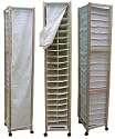 40 PAIR SHOE ROLLER CLOSET ORGANIZER STORAGE CHEST CART CUBE