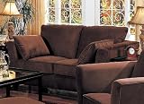Sofa Couch Coco Brown Microfiber