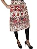 Indian Wrap Skirt- Indi Boho Elephants Red Brown Printed Cotton Wrap Around Skirts