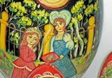 Russian fairy tail nesting egg/doll Cinderella * Babushka * 13pc/7 in * m2v3
