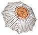 White Daisy Women's Compact Umbrella Auto Button Open Gift