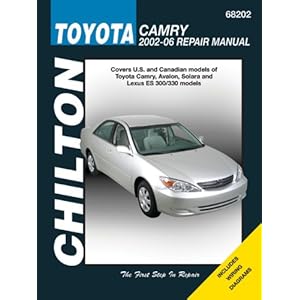 【クリックで詳細表示】Chilton’s Toyota Camry 2002-06 Repair Manual： Covers U.S. and Canadian Models of Toyota Camry， Avalon， Solara and Lexus ES 300/330 Models (Chilton’s Total Car Care) [ペーパーバック]
