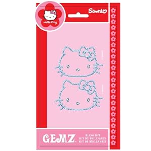 Chroma Graphics 324 Gemz Silver 3" x 5.25" Hello Kitty Self-Adhesive Decal Bling Kit