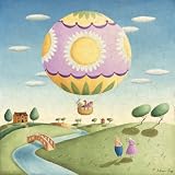 510smLTN5SL. SL160  Oopsy Daisy Balloon Adventurer Stretched Canvas Art by Alison Jay, 18 by 18  Inch