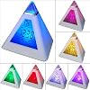 7 LED Pyramid Colour Changing Digital Alarm Clock