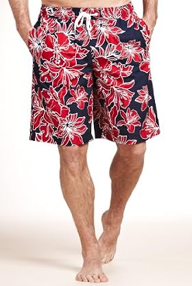 Blue Harbour Hibiscus Print Swim Shorts