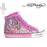 Ed Hardy - Ed Hardy Women's Leather Koi HighRise Sneakers (Purple/Magenta)