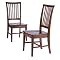 American Simplicity Oslo Chair Set of 2 - Warm Walnut