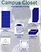 Homecovers 5 Pc White Campus Closet Storage Organizer - Over Door Organizer, 5 Shelf Organizer, Mesh Laundry Bag, Underbed Storage, Carry Tote