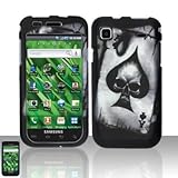 Black Spade Skull Design Rubberized Snap on Hard Cover Protector Faceplate  ....
