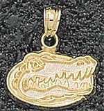 Florida Gators Solid 14K Gold Gator Head 3/8 Pendant