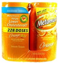 Metamucil With 100% Natural Psylluim Fiber Orange 48.2oz bottle (Pack of 2), 96.4oz