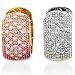 14K White and Rose Gold 0.50ct Diamond Hoop Earrings