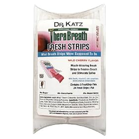 Dr. Katz TheraBreath Fresh Strips, Wild Cherry Flavor (Pack of 5)