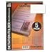 Cassette Dictation Folder, Letter, Unpunched, 5 Per Pk., Clear & Beige