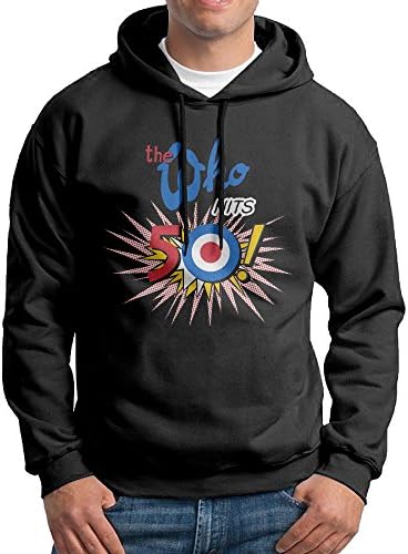 The Who Rock Band Black Men's Hooded Sweatshirts
