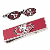 San Francisco 49ers Cufflinks and Money Clip Gift Set